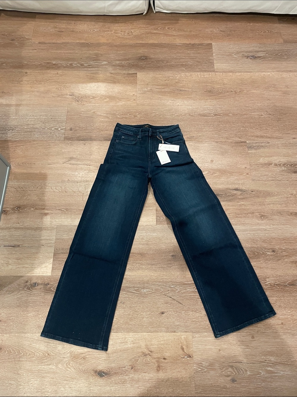 Quince Dark Blue Wide-Leg Jeans
